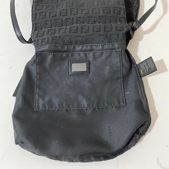 Fendi FF Logo Small Zucca Zucchino Monogram Canvas Crossbody Bag Purse - Picture 12 of 13